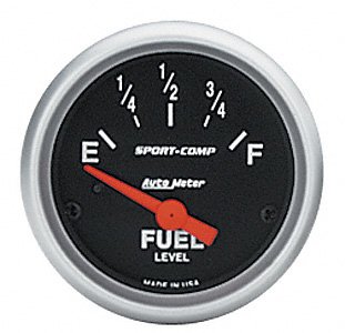 Auto Meter 3315 Sport-Compact Short Sweep Electric Fuel Level Gauge